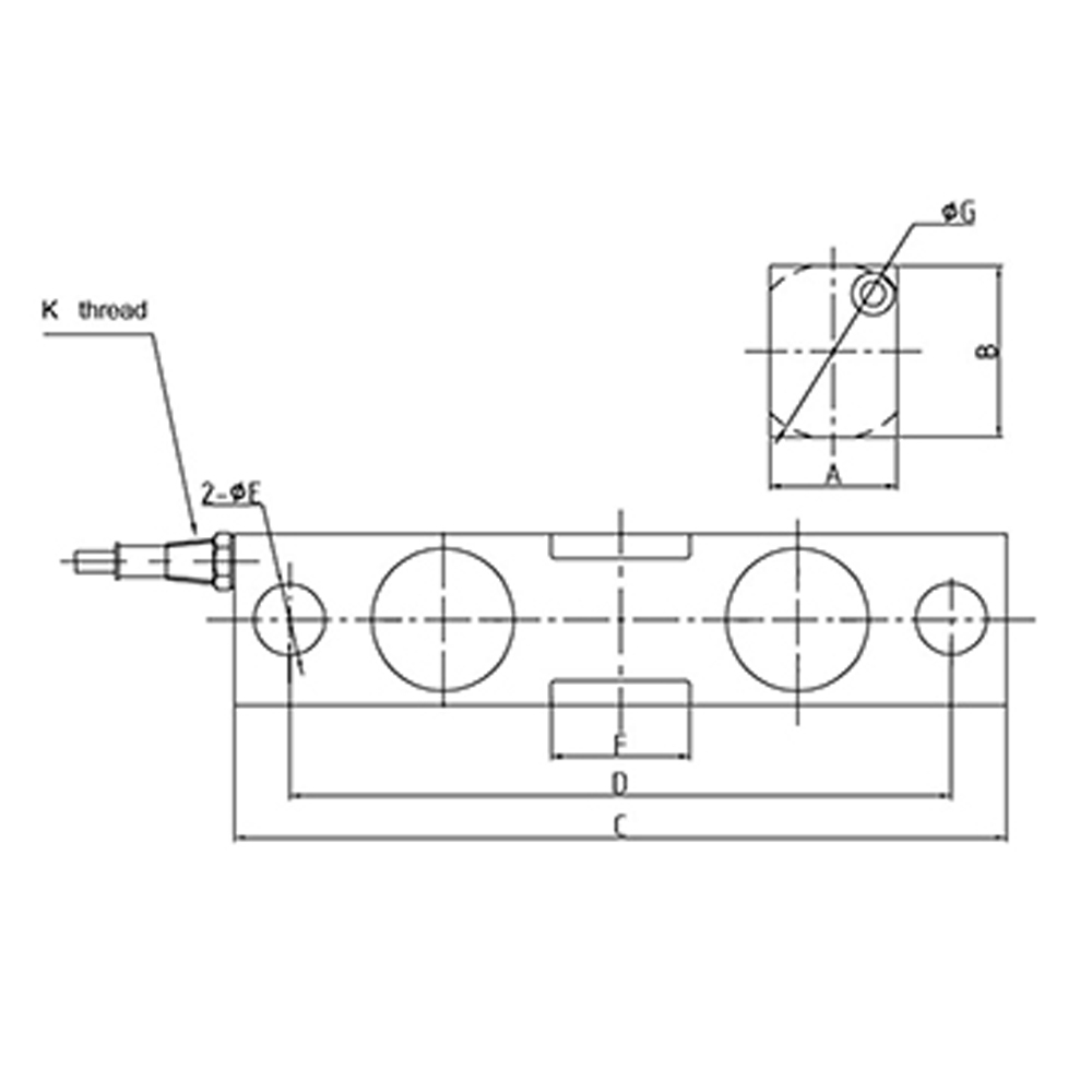 OS-406 Double End Shear Beam Load Cell